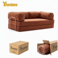 Canapé convertible moderne pour salon et appartement, 2 places, design modulaire sans structure, pliable, compressé, adapté aux animaux de compagnie