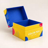 Boîte cadeau en carton personnalisée de luxe avec impression couleur, logo doré, emballage cosmétique et parfum, boîte cadeau en deux parties