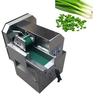 Alat pengiris sayuran elektrik dapur komersial/pemotong peterseli sayuran/bawang hijau leek lada lobak kentang mesin pengiris