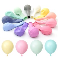 Ballons en latex macaron de 12 pouces, 100 pièces, couleur pastel, ballons mats pour anniversaire, baby shower, mariage, décoration de fond de fête