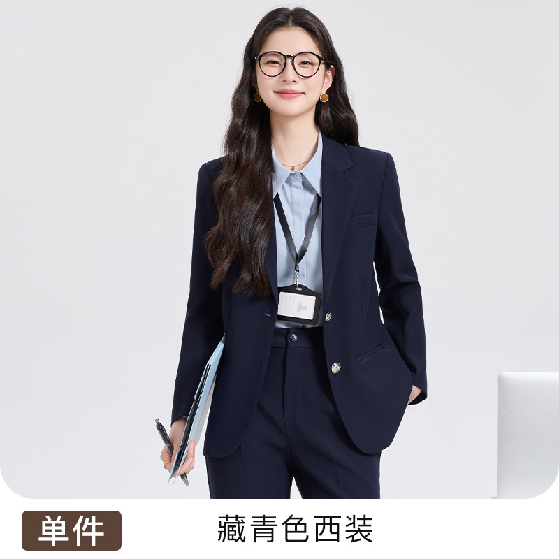 Navy blue suit