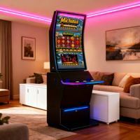 Gabinete de Juegos con Pantalla Curva de 43 Pulgadas, Compatible con el Sistema TITO, para Soluciones de Negocio de Juegos de Habilidad en Bares y Tabernas de Florida
