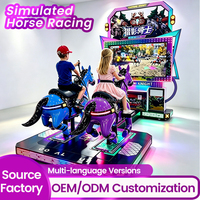 Machine de jeu d'arcade 3D de tir à cheval avec pistolet laser et distribution de tickets, à monnayeur, pour parcs d'attractions pour enfants, vente en gros