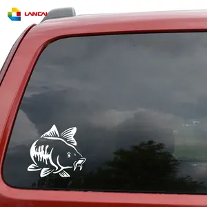 Hot Bán Cá Chép Câu Cá Art Sticker Kayak Thuyền Đánh Cá Tribal Xe Nhãn Dán Vinyl Decal