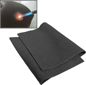Carbon Fiber Welding Blanket Pre-oxidized Fiber Fire Blanket High Temperature Resistant Fireproof Fabric Protect From Fire