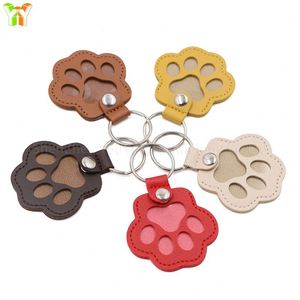 Cute PU Leather Cat Claw Keychain Pet Hair Holder Paw Keychain Portable <b>Key</b> <b>Ring</b> <b>Bag</b> Pendant Pet Lover Gift - Product Image 2