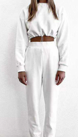 Ensemble de survêtement pour femmes, 2 pièces, avec logo personnalisé, nouvelle mode, pantalon de survêtement et sweat-shirt, ensembles décontractés, vente en gros