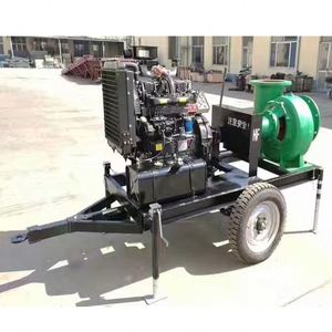 Four Wheel Trailer 50kw Mobile Agricultural High Capacity Trailer diesel <b>Water</b> <b>Pump</b> for Irrigation - Product Image 5
