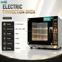 Four à convection électrique à écran tactile ZL-T4E ZL-T4E Mini four à air chaud commercial en acier inoxydable avec vapeur pour pâtisserie