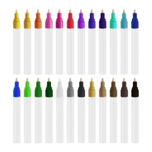 โรงงานขายส่งยางสีปากกา Multi-สียางสีชุดปากกา Marker Liquid Touch-Up Paint Pen
