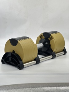 2024 nouveau acier réglable haltères haltères 2-38KG personnalisé Poly sac + carton + caisse en bois musculation Fitness équipement ensemble - Product Image 5