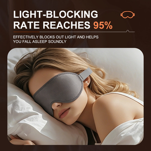 Máscara de Olhos Respirável em Malha Elástica com Contorno 3D para Viagem, Máscara de Sono Blackout Sem Pressão nos Olhos - Product Image 2