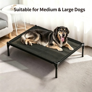 Lit pour chien surélevé Easy <span class=keywords><strong>Wash</strong></span>, portable, respirant, en maille, pour l'extérieur, pour grands chiens - Product Image 4