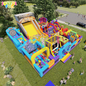 JOYFUL FUN <span class=keywords><strong>Parc</strong></span> à thème gonflable classique, aire de jeux gonflable extérieure pour enfants - Product Image 3