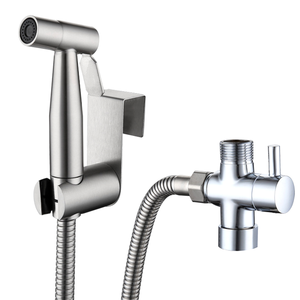 Di alta qualità per bagno a mano spruzzatore d'acqua portatile SUS304 in acciaio inossidabile palmare Shattaf Set a parete WC Bidet spruzzatore