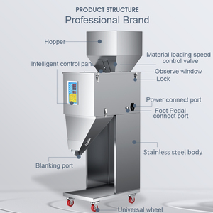 Máquina de Pesaje <span class=keywords><strong>Digital</strong></span> de 50-5000g para Envasado de Té, Nueces, Alimentos para Mascotas, Granos, Especias y Polvo, Dispensador Semiautomático de Gran Dosis - Product Image 2