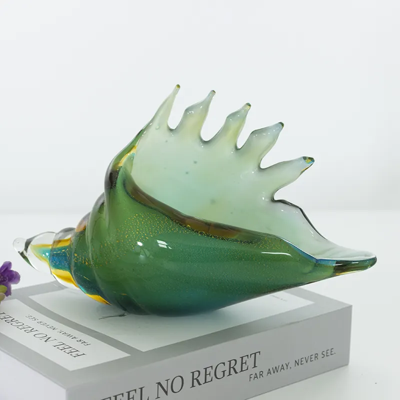 Murano glass conch shell for home decoration