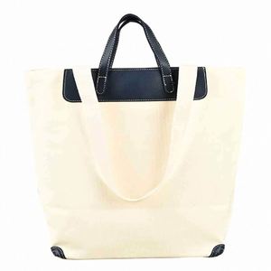 <b>Canvas</b> Durable Fashion Tote Inner Pocket Customizable Shoulder Handle Custom Pattern Practical Multi-Scene Commute Carry Bag - Product Image 4