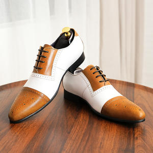 Zapatos de vestir de cuero genuino para hombre, recién lanzados, los más vendidos, con suela de goma y cuero vacuno, estilo casual de negocios. - Product Image 2