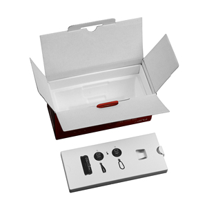 Boîtes d'emballage électroniques personnalisées en gros pour haut-parleurs à bande sonore avec carton gaufré imprimé 4 couleurs pour emballage cadeau - Product Image 6