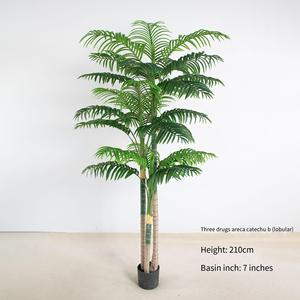 Bonsaï en plastique Jade Horizon, plante artificielle bon marché, verte, grande, salon, haute qualité, écologique, décoration tropicale pour la maison, Areca - Product Image 4