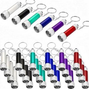 Custom Portable LED Keychain Flashlight Set Ultra <b>Bright</b> Mini Aluminium Alloy <b>Torch</b> for Camping Hiking and Outdoor Emergency Use - Product Image 4