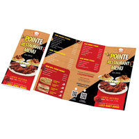 Livraison rapide, brochures pliables sur mesure A4 A3 - Tri/Bi/Die-Cut, flyers multi-pliés avec impression offset sur papier cartonné et papier kraft