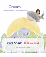 Jouet requin géant en peluche - Animal en peluche doux pour enfants et adultes, compagnon de lit mignon et décoration de chambre, cadeau idéal pour un anniversaire ou Noël