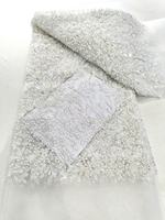 Mode Dentelle Espagnole Dubai Paillettes Dentelle Tissu Tulle Maille Turquie Dentelle pour Les Femmes Robe de Soirée