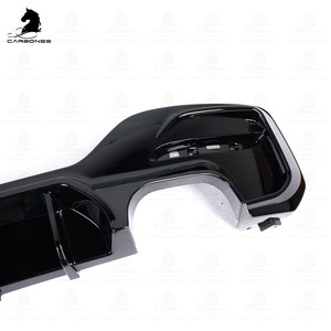 2 lời khuyên ABS nhựa phía sau Bumper Lip khuếch tán bóng đen xe DMAX loại đôi khuếch tán cho BMW F20 m công nghệ LCI 2015-2019 - Product Image 6