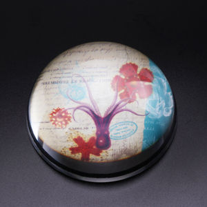 Brilhando meia esfera bola de cristal paperweight cúpula peso de papel de cristal - Product Image 2