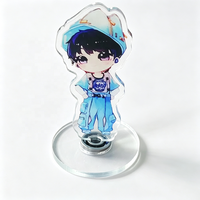 Support de présentation rotatif en acrylique personnalisé, impression UV, finition gravée au laser, léger, pour la promotion d'anime, de dessins animés et de K-pop