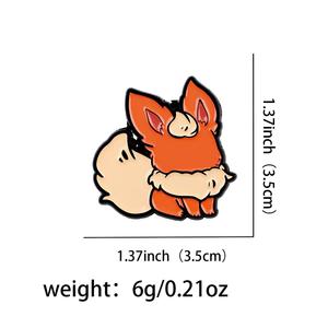 Pin Metálico de Eevee y su Familia, Diseño de Dibujos Animados, <span class=keywords><strong>Super</strong></span> Tierno, para Niños - Product Image 6