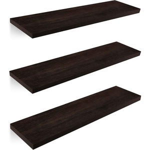 Best Selling <strong>50cm</strong> Wooden <strong>Shelf</strong> Wall-mounted Non-Folding Floating <strong>Shelves</strong> Double Tier Bathroom Double Layer Towel Storage Rack - Product Image 4