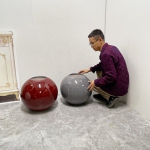Pots de jardin en fibre de verre classiques modernes pour l'intérieur/l'extérieur, coins pour l'amélioration <span class=keywords><strong>du</strong></span> paysage, fournisseur de sol pour la décoration intérieure - Product Image 3
