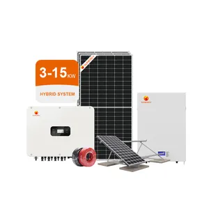 Năng lượng mặt trời Kit 8KW 10KW 15KW 20kW năng lượng mặt trời hệ thống năng lượng 5KVA Off lưới năng lượng mặt trời lai hệ thống bảng điều khiển tổng chi phí
