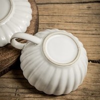 L Vintage four transformé en céramique tasse à café et assiette ensemble Restaurant usage domestique après-midi tasse à thé en gros
