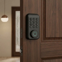 Serrure de porte intelligente d'intérieur populaire avec empreinte digitale et mot de passe numérique Tuya TTlock pour porte d'entrée en aluminium