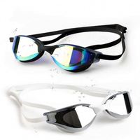 Lunettes de natation professionnelles anti-buée avec protection UV, étanches, en silicone écologique et durables pour l'entraînement de natation des adultes