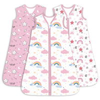 Sac de couchage léger et respirant pour bébé avec bouton intégré Pyjama d'été offrant une protection contre les coups de pied