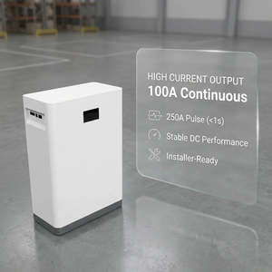 Home Energy Storage <b>Battery</b> 30kWh 51.2V 600Ah LiFePO4 Wall <b>Mounted</b> For Residential Use - Product Image 3