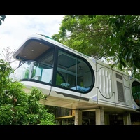 Logement mobile préfabriqué flottant hôtel péniche minuscule maison modulaire résistant à l'eau en bois panneau sandwich kiosques en acier