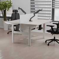 Bureau Ergonomique Électrique Automatique Moderne Commercial pour Bureau, Hôpital, Chambre à Coucher, Durable, en Fer, à Double Moteur, Réglable en Hauteur