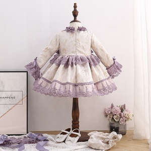 Ensemble de 3 pièces pour filles, robe en dentelle magnifique pour l'hiver, robe de fête européenne, robe espagnole pour bébé - Product Image 6