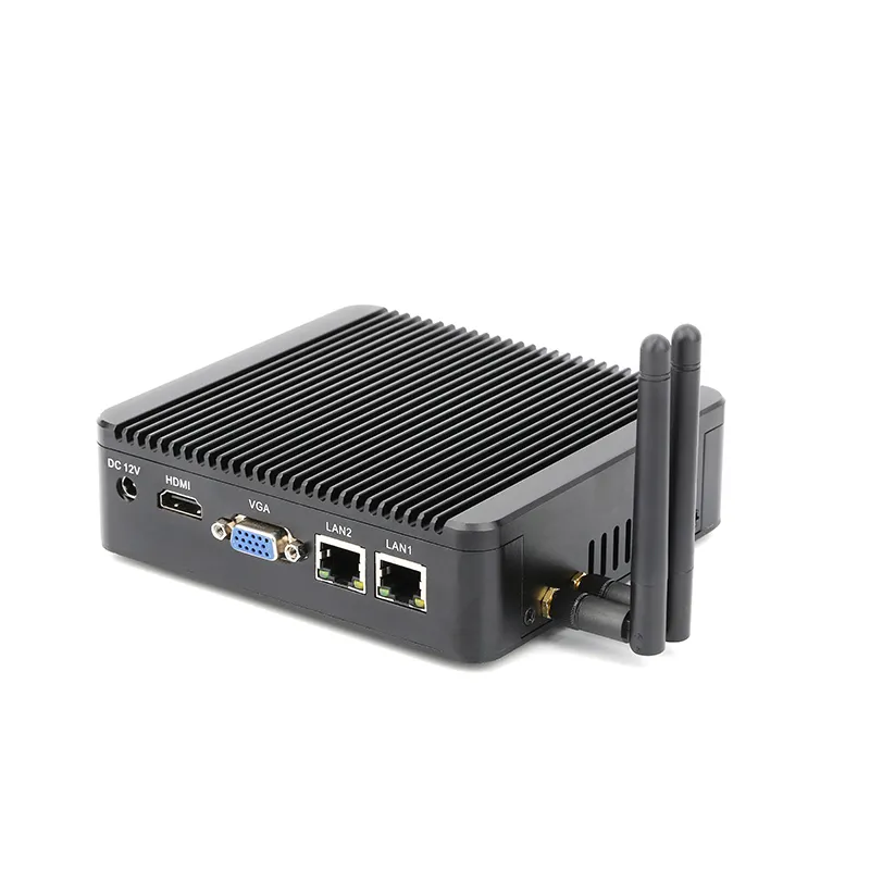 Più nuovo win10 piccolo PC fanless ATOM E3845 CPU 4GB i3 i5 i7 dual core mini pc embedded industriale del computer