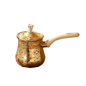 Jarra de Acero Inoxidable para Calentar Leche y Mantequilla, Olla para Derretir Chocolate, Tetera Árabe Moderna, Estilo Saudí, <span class=keywords><strong>Cafetera</strong></span> Turca - Product Image 1
