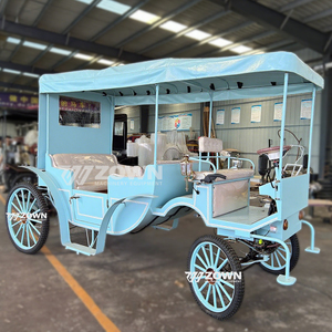 Carruaje de Caballos para Viajes de Ocio, Elegante Carruaje Eléctrico Real, Vehículo Turístico Vintage, Carruaje de Caballos de Cuatro Ruedas - Product Image 2