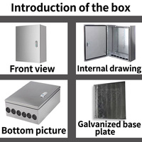 Caja de Distribución Pequeña Impermeable de Acero Inoxidable para Interiores, Base de Acero Inoxidable 800 * 600 * 200