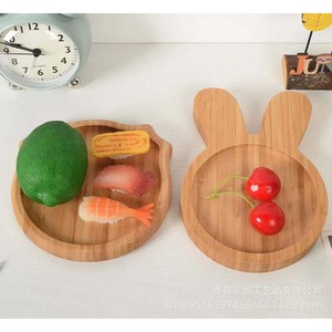 Bandeja de madera con forma de coche para niños, plato para refrigerios, vajilla para bebés, frutero, 1-2 años, origen Shandong - Product Image 3