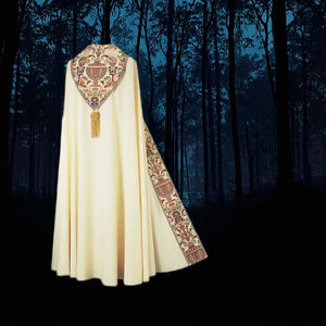 Disfraces de Anime Retro Medieval, Capa con Capucha y Borlas, Túnicas de Monje y Sacerdote, Trajes de Caballero para TV, Cine, Poliéster, Fiesta, Cosplay, Halloween - Product Image 2